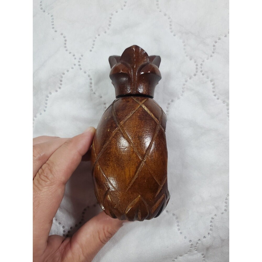 Wooden Pineapple Shaped Nut Cracker Swinger Decor - Picture 4 of 6